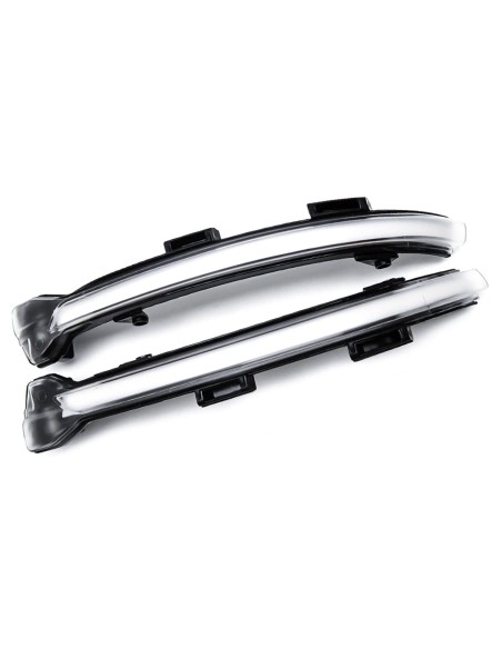 Kit Freccia Led Specchietto Retrovisore Dinamico Sequenziale VW Golf 7 Touran 2 E-Golf Lente Trasparente Arancione