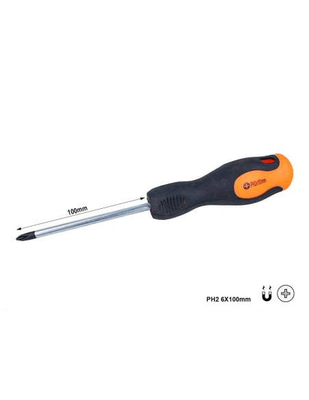 Cacciavite a Croce PH2 6X100mm Con Punta Magnetica