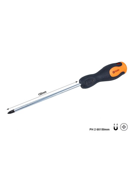 Cacciavite a Croce PH2 6X150mm Con Punta Magnetica