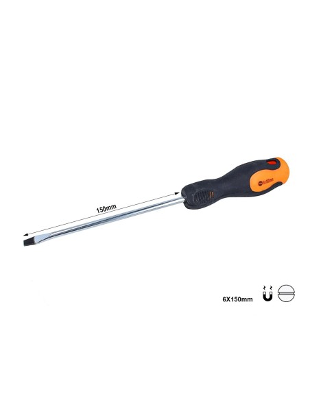 Cacciavite a Taglio 6X150mm Con Punta Magnetica
