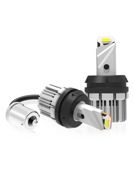Lampada Led Luce Retromarcia Canbus BA15S 1156 12V 24V 21W Bianco 2800 Lumens