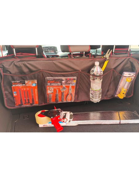 Borsa Organizzatore Per Auto Sedile Posteriore 4 Grande Tasche In Rete Portaoggetti Organizer Auto