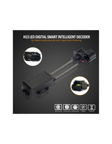 Led Warning Canceller HB5 9007 12V Filtro Resistenza Cancella Errore Kit Full Led