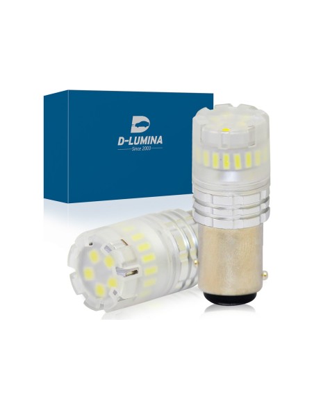 Lampada Led 1157 BAY15D P21/5W Canbus Bianco 12V No Errore IP67 Illuminazione 360 Gradi