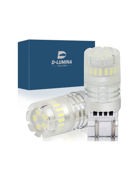 Lampada Led T20 7443 7440 Canbus Bianco 12V No Polarita IP67 Illuminazione 360 Gradi