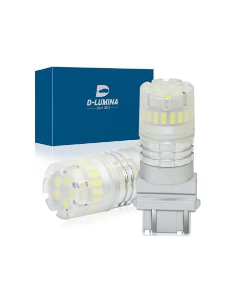 Lampada Led T25 3157 3156 Canbus Bianco 12V No Polarita IP67 Illuminazione 360 Gradi
