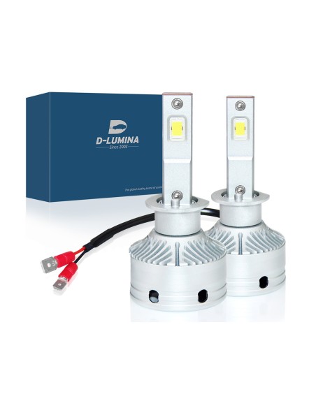 Kit Full Led H1 12V 50W 8000 Lumen Canbus All In One IP65 Dissipazione a Ventola