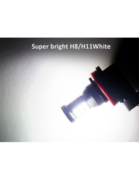 Lampada led H8 H11 H9 12V 24V 8W IP67 360 Gradi