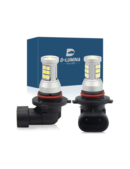 Lampada led HB3 9005 HB4 9006 H10 12V 24V 8W IP67 360 Gradi