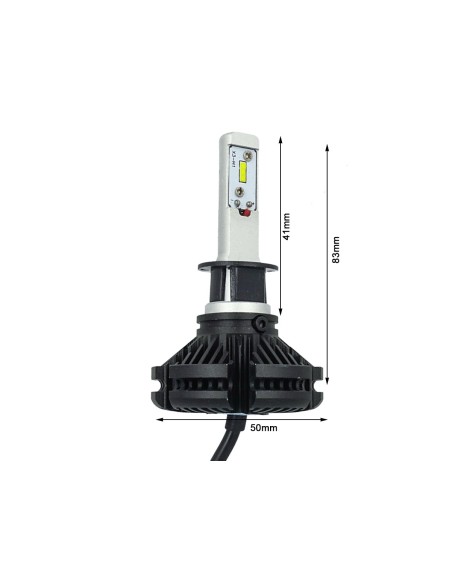 Kit Full Lampada Led H1 12V 24V 30W 3600 Lumen IP67 Per Abbagliante e Fendinebbia Senza Driver