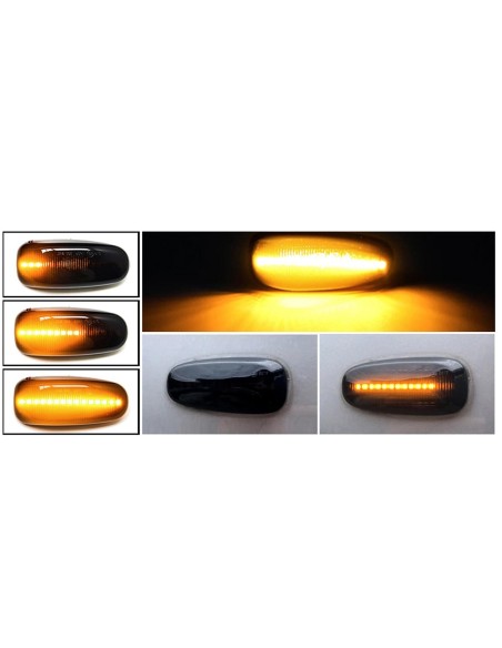 Kit Freccia Laterale a Led Side Marker Dinamica Lente Fume Mercedes Benz W210 Facelift OEM 2028201921