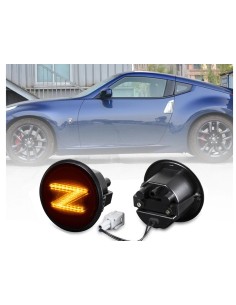Kit Freccia Laterale a Led Side Marker Dinamica Lente Fume Nissan 370Z 2009-2015 26165-1EK0A Con Segno Z 2