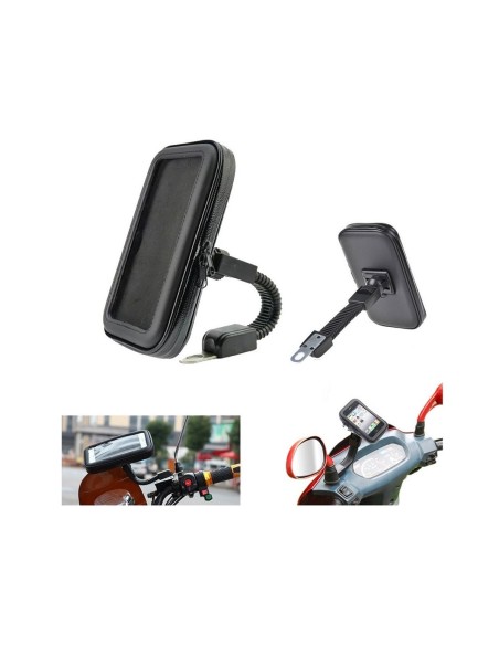 Borsa Porta Cellulare Moto Bici Impermeabile Universale Touchscreen Copertura Antipioggia Fino A 5,5''