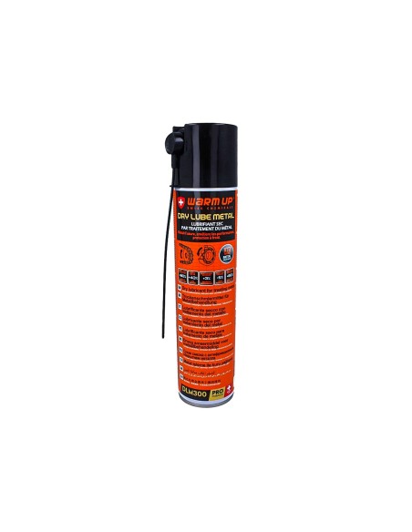 WARM UP Dry Lube Metal DLM300 Lubrificazione Secco Con Trattamento Del Metallo 300ml