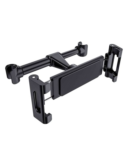 Porta Celluare Poggiatesta Auto Supporto Smartphone Tablet Da 5~9" Nero Rotazione di 360 Gradi Per Sedile Posteriore