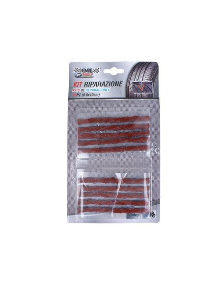 10 Pezzi Strisce Riparazione Pneumatici Tubeless 0,6X10CM