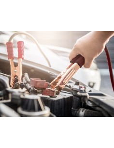 Kit Cavi Per Avviamento Batteria 2000 Ampere Per Soccorso Emergenza Auto Moto Sezione Rame 35mmq 2,5 Metri 2