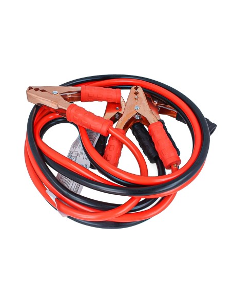 Kit Cavi Per Avviamento Batteria 800 Ampere Per Soccorso Emergenza Auto Moto Sezione Rame 10mmq 2,5 Metri