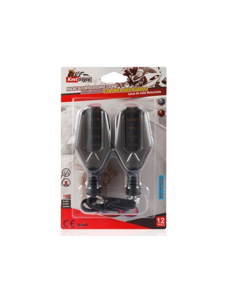 2 Indicatori di Direzione Lampada Frecce Led Per Moto Colore Arancione 12V 4,5W