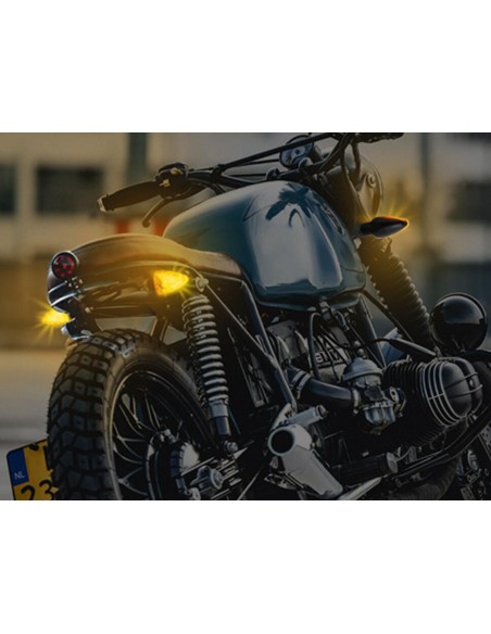2 Indicatori di Direzione Lampada Frecce Led Per Moto Colore Arancione 12V 4,5W