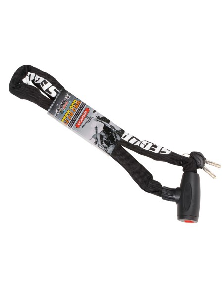 Catena Antifurto Moto Con 2 Chiavi 6X900mm Lucchetto Per Bicicletta Cancello