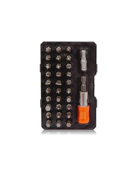 Kit Punte Cacciavite CR-V Da 32 Pezzi Con Portainserti Magnetico a Sgancio Rapido