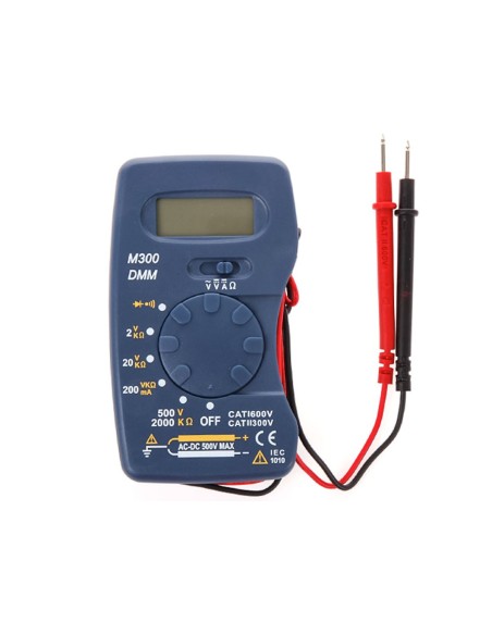 Mini Multimetro Digitale Automatico Tester Universale Piccolo e Leggero Tascabile M300