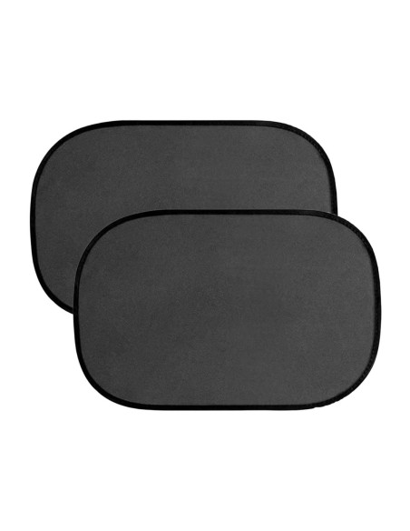 2 Pezzi Tendina Parasole Laterale Auto 44X38cm Nero