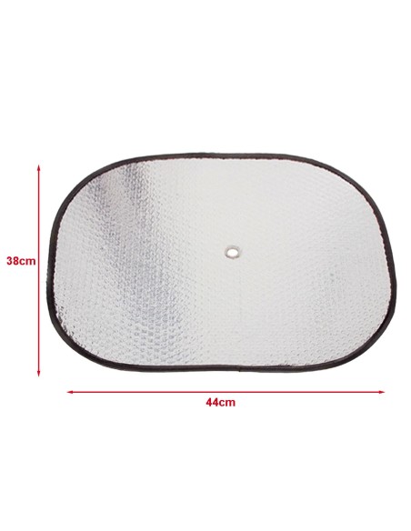 2 Pezzi Tendina Parasole Laterale Auto Materiale PE + Film Di Alluminio 44X38cm Argento