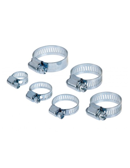 6 Pezzi Fascette Stringitubo Regolabili 16-32mm Acciaio Inossidabile 4 Misure Assortiti