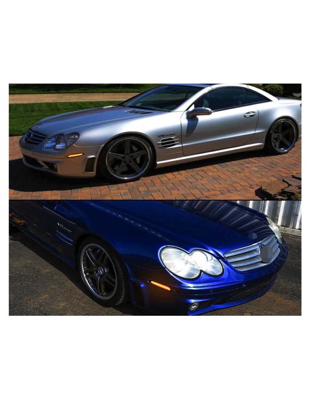 Kit Freccia Laterale a Led Side Marker Dinamica Lente Fume Mercedes Benz W211 Classe E E320 E350 E550 E63 AMG