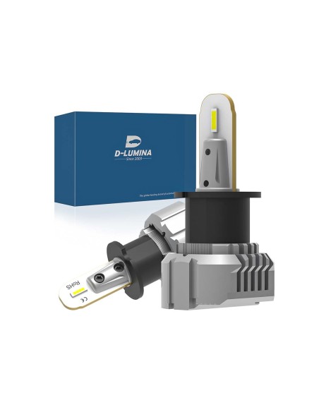 Lampada Led H3 12V 20W Fendinebbia IP65 Bianco 6000K 2000LM 360 Gradi Canbus Slim