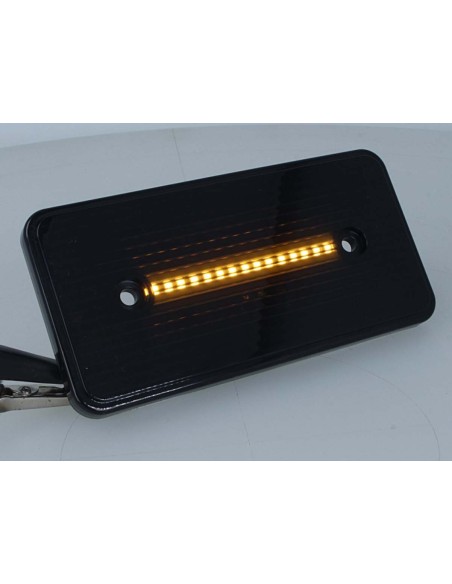 Kit 4 Frecce Laterale a Led Side Marker Lente Nero Fume Luce Arancione Mercedes Benz W463 G500 G550 G55 G63 OEM A463820141