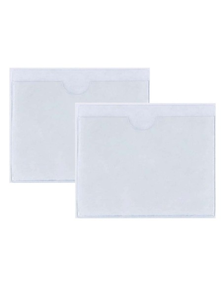 2 Pezzi Portabollo Auto Parabrezza Con Adesivo Porta Assicurazione Porta Permesso Parcheggio 11X8 cm