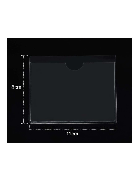 2 Pezzi Portabollo Auto Parabrezza Con Adesivo Porta Assicurazione Porta Permesso Parcheggio 11X8 cm
