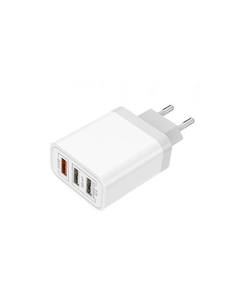 Caricatore 3 Porte USB QC3.0 USB-A 5V 2,1A Ricarica Veloce