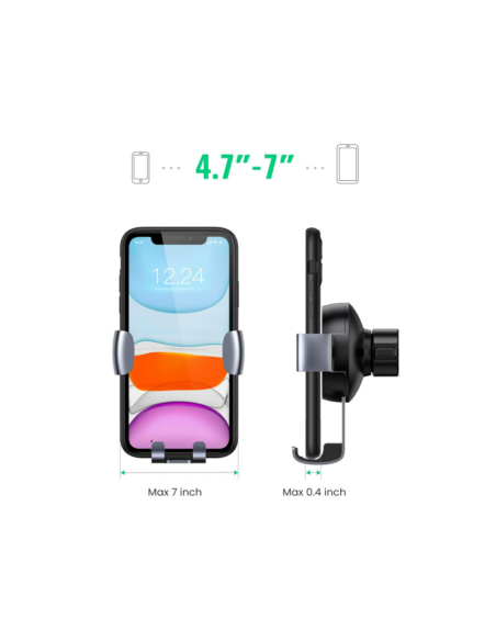 Porta Cellulare Supporto Smartphone per Auto Universale Colore Nero Rotazione 360 Gradi