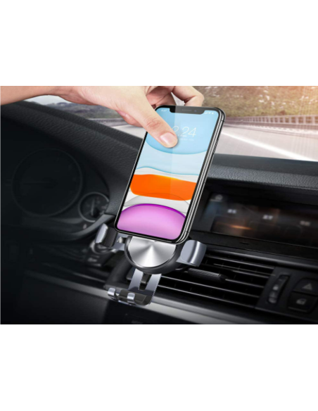 Porta Cellulare Supporto Smartphone per Auto Universale Colore Nero Rotazione 360 Gradi