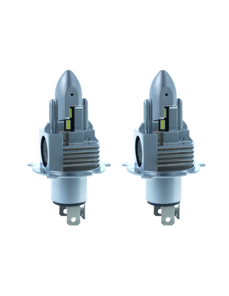 Lampada Full Led H4 12V 30W Bianco 6000K 3000/3000LM 360 Gradi Canbus Slim Con Ventola