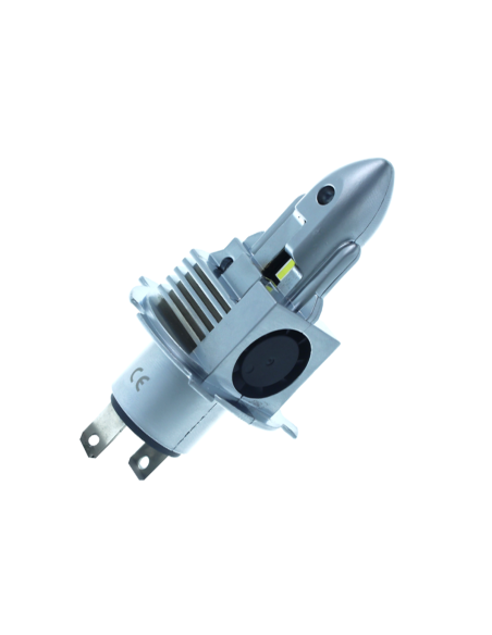 Lampada Full Led H4 12V 30W Bianco 6000K 3000/3000LM 360 Gradi Canbus Slim Con Ventola