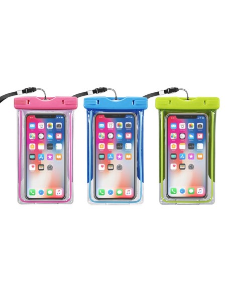 Custodia Impermeabile Smartphone Cover Cellulare Subacquea Universale Fino a 7'' Colore Assortito Premium