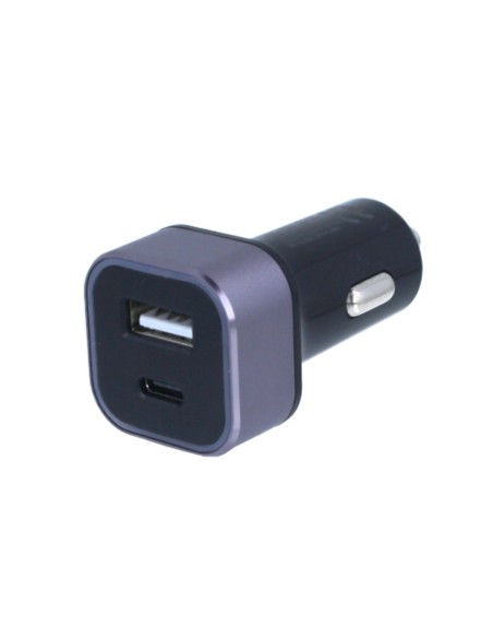 Caricatore Da Auto 2 Porte USB C PD USB-A 2,4A Ricarica Rapido Massimo 32W Quadrata 29X29mm