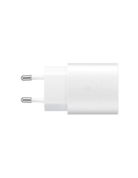 Caricatore USB C 25W Bianco Caricabatterie PD Ricarica Ultra Rapida 5V 3A 9V 2,77A