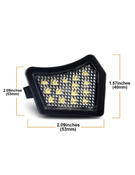 Kit Luci Led Di Cortesia Sotto Specchietto Retrovisore Volvo XC90 C30 S40 V40 V50 S60 V60 C70 V70 S80 C2C37089