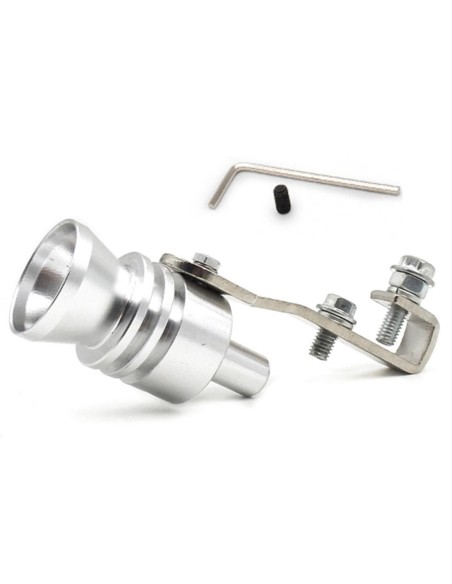 Fischietto Marmitta Auto Effetto Turbo Sound Size M Per Terminali Di Scarico Da 37mm A 48mm