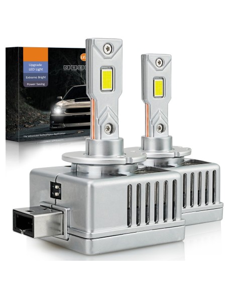 Kit Full Led Premium D3S D3R 80W 6000K 12000 Lumen 100% Canbus Piu Luminoso