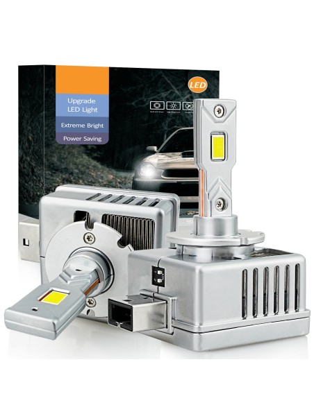 Kit Full Led Premium D3S D3R 80W 6000K 12000 Lumen 100% Canbus Piu Luminoso