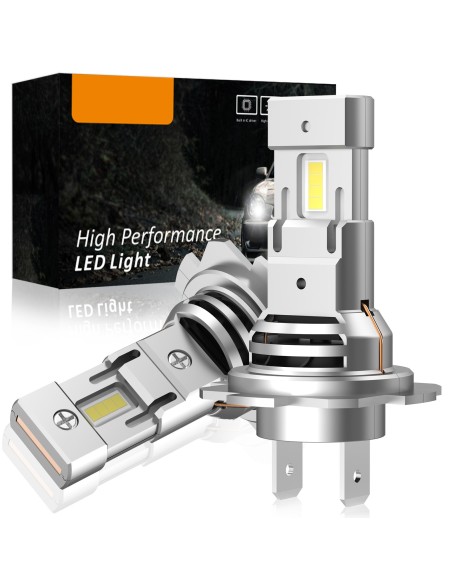 Kit Full Led Compatto H7 12V 45W 8000 Lumen Canbus All In One IP65 Dissipazione a Ventola