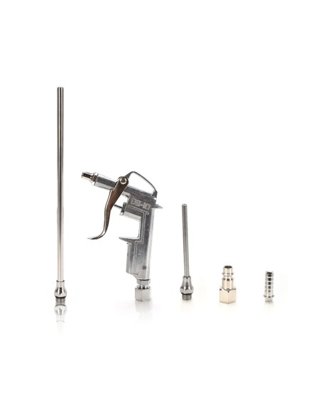 Set Pistola in Metallo per Aria Compressa con Ugelli