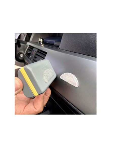 2 Pezzi Adesivi Trasparente per Fissaggio Telepass 48X18mm